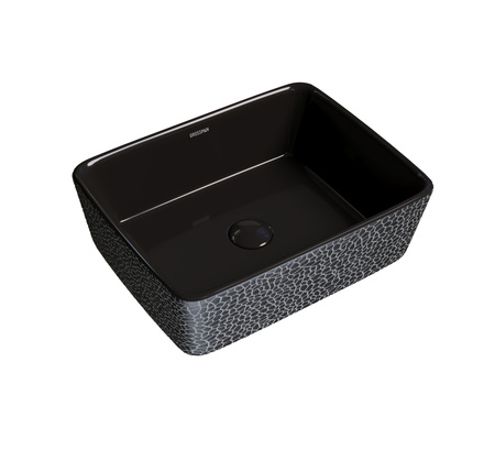 Раковина накладная (48х37) Grossman Color GR-3016BBL, черный